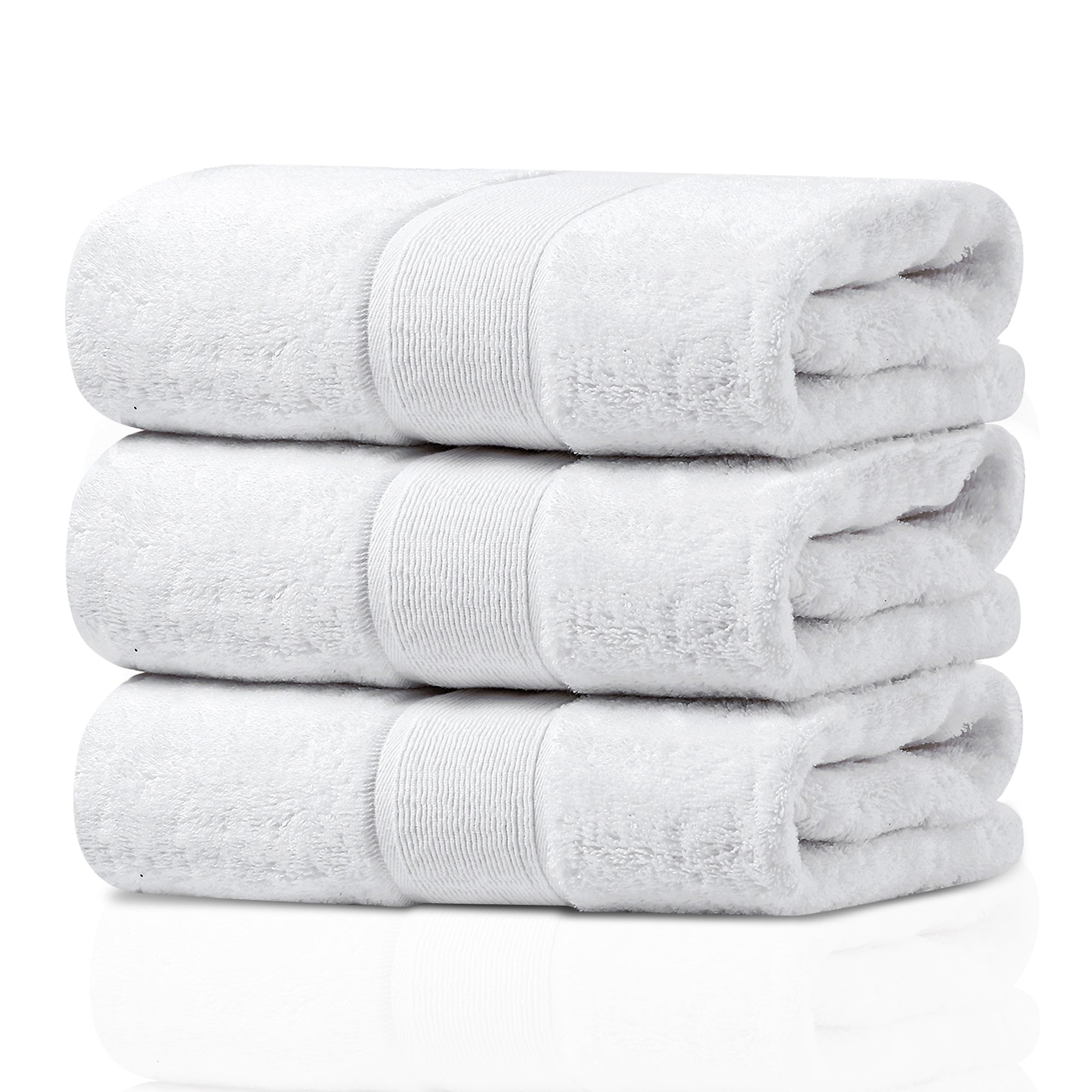 GELUOBOV Luxury 100% Cotton Bath Towel(Large Size), 24×47 in, Quick-Dry & Highly Absorbent, Fluffy & Durable, Low-Lint, Hotel Quality, Nordic Style,  for Home, Spa, Gym, Travel