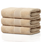 GELUOBOV Luxury 100% Cotton Bath Towel(Large Size), 24×47 in, Quick-Dry & Highly Absorbent, Fluffy & Durable, Low-Lint, Hotel Quality, Nordic Style,  for Home, Spa, Gym, Travel