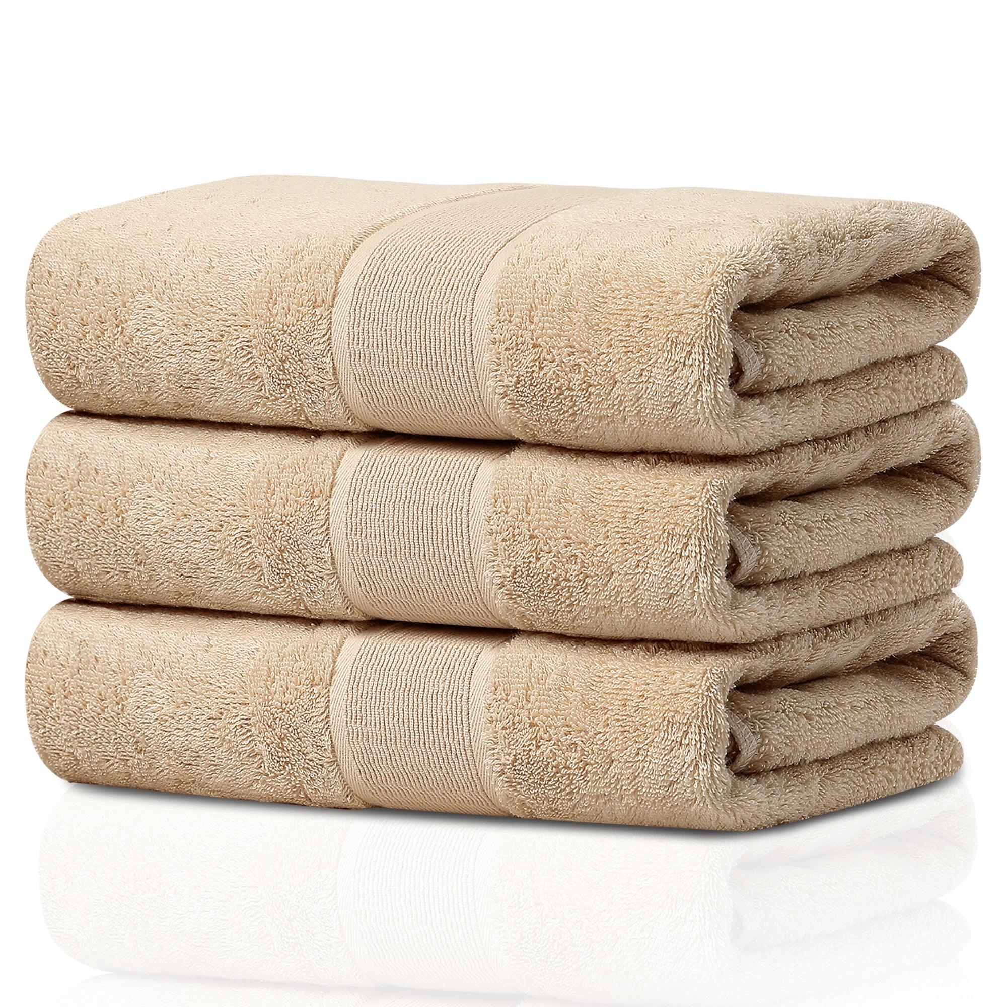 GELUOBOV Luxury 100% Cotton Bath Towel(Large Size), 24×47 in, Quick-Dry & Highly Absorbent, Fluffy & Durable, Low-Lint, Hotel Quality, Nordic Style,  for Home, Spa, Gym, Travel