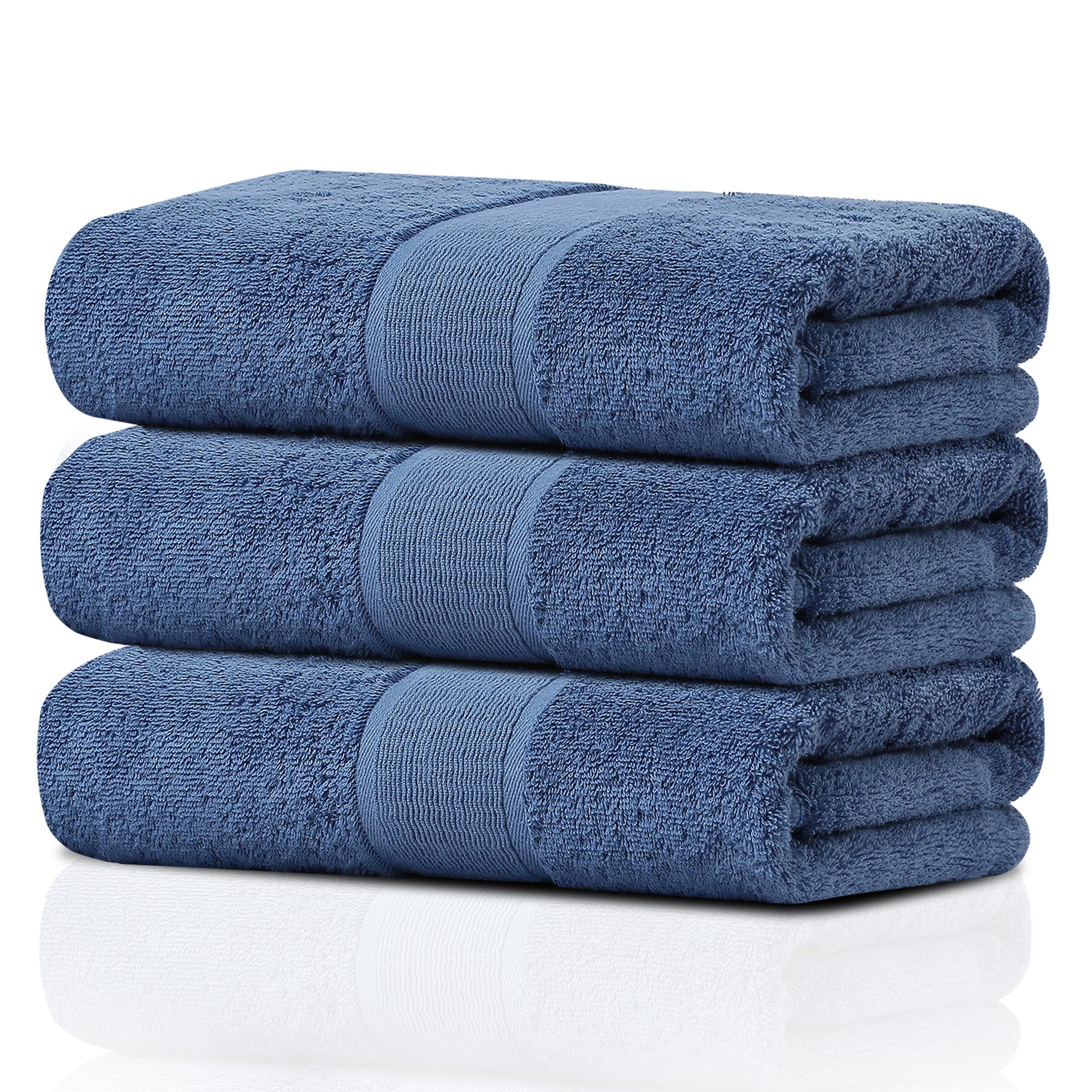 GELUOBOV Luxury 100% Cotton Bath Towels, Quick-Dry & Highly Absorbent, Fluffy & Durable, Low-Lint, Hotel Quality, Nordic Style, Large 24×47 in, for Home, Spa, Gym, Travel