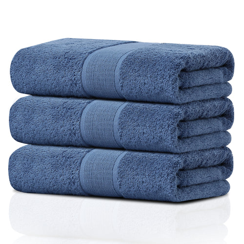 GELUOBOV Luxury 100% Cotton Bath Towels, Quick-Dry & Highly Absorbent, Fluffy & Durable, Low-Lint, Hotel Quality, Nordic Style, Large 24×47 in, for Home, Spa, Gym, Travel