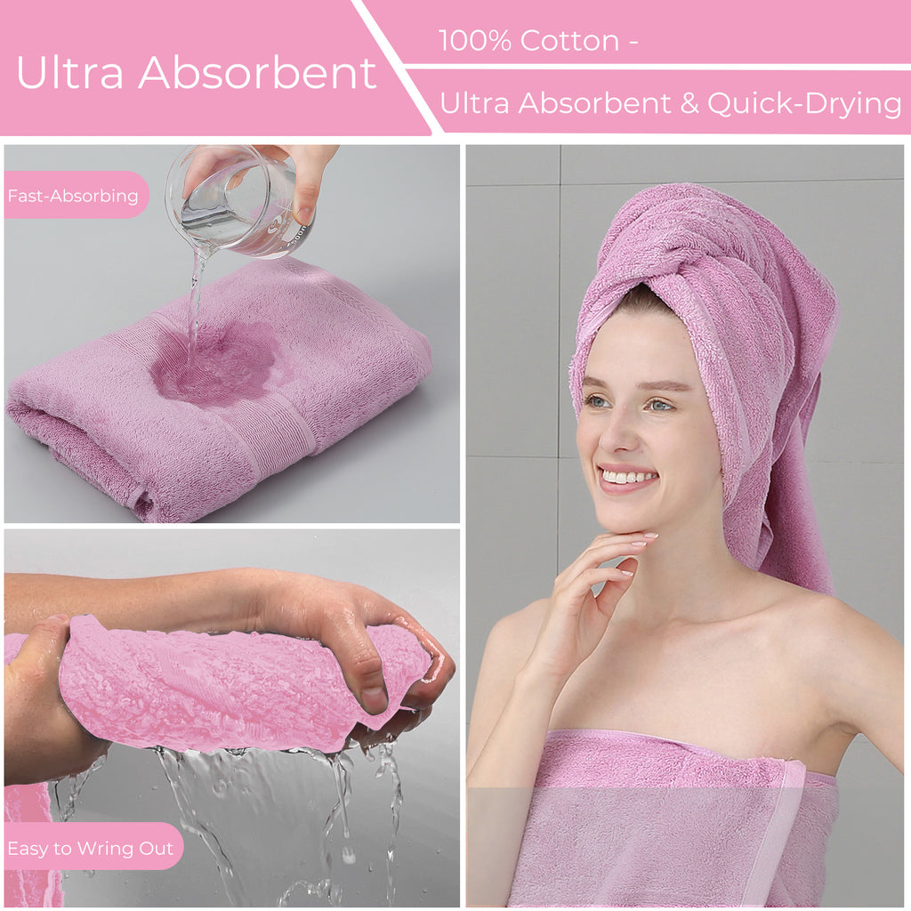 GELUOBOV Luxury 100% Cotton Bath Towel(Large Size), 24×47 in, Quick-Dry & Highly Absorbent, Fluffy & Durable, Low-Lint, Hotel Quality, Nordic Style,  for Home, Spa, Gym, Travel
