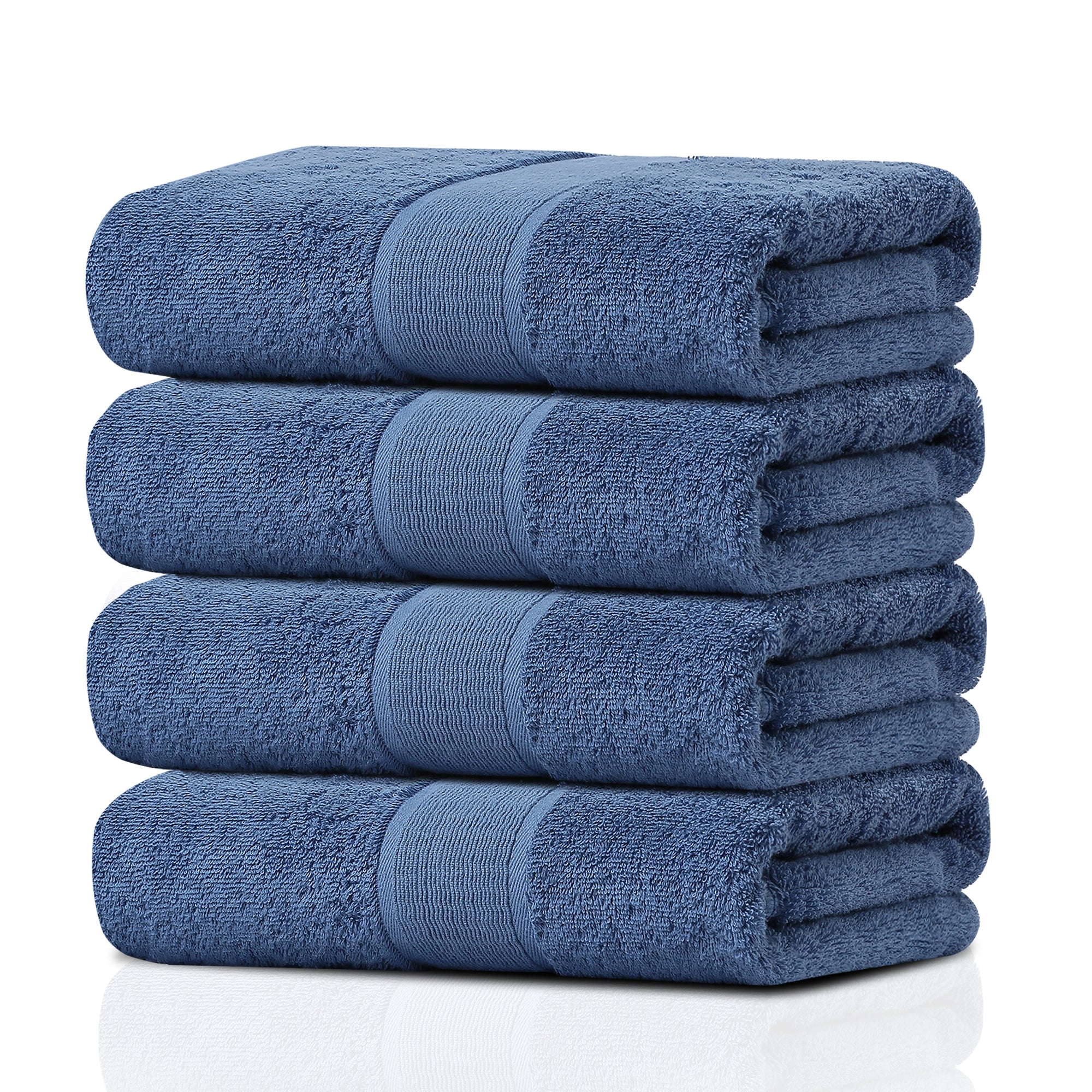 GELUOBOV Luxury 100% Cotton Bath Towels, Quick-Dry & Highly Absorbent, Fluffy & Durable, Low-Lint, Hotel Quality, Nordic Style, Large 24×47 in, for Home, Spa, Gym, Travel