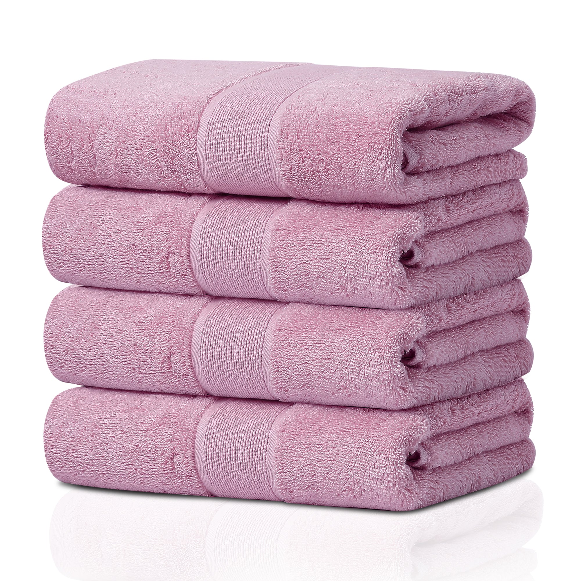GELUOBOV Luxury 100% Cotton Bath Towel(Large Size), 24×47 in, Quick-Dry & Highly Absorbent, Fluffy & Durable, Low-Lint, Hotel Quality, Nordic Style,  for Home, Spa, Gym, Travel